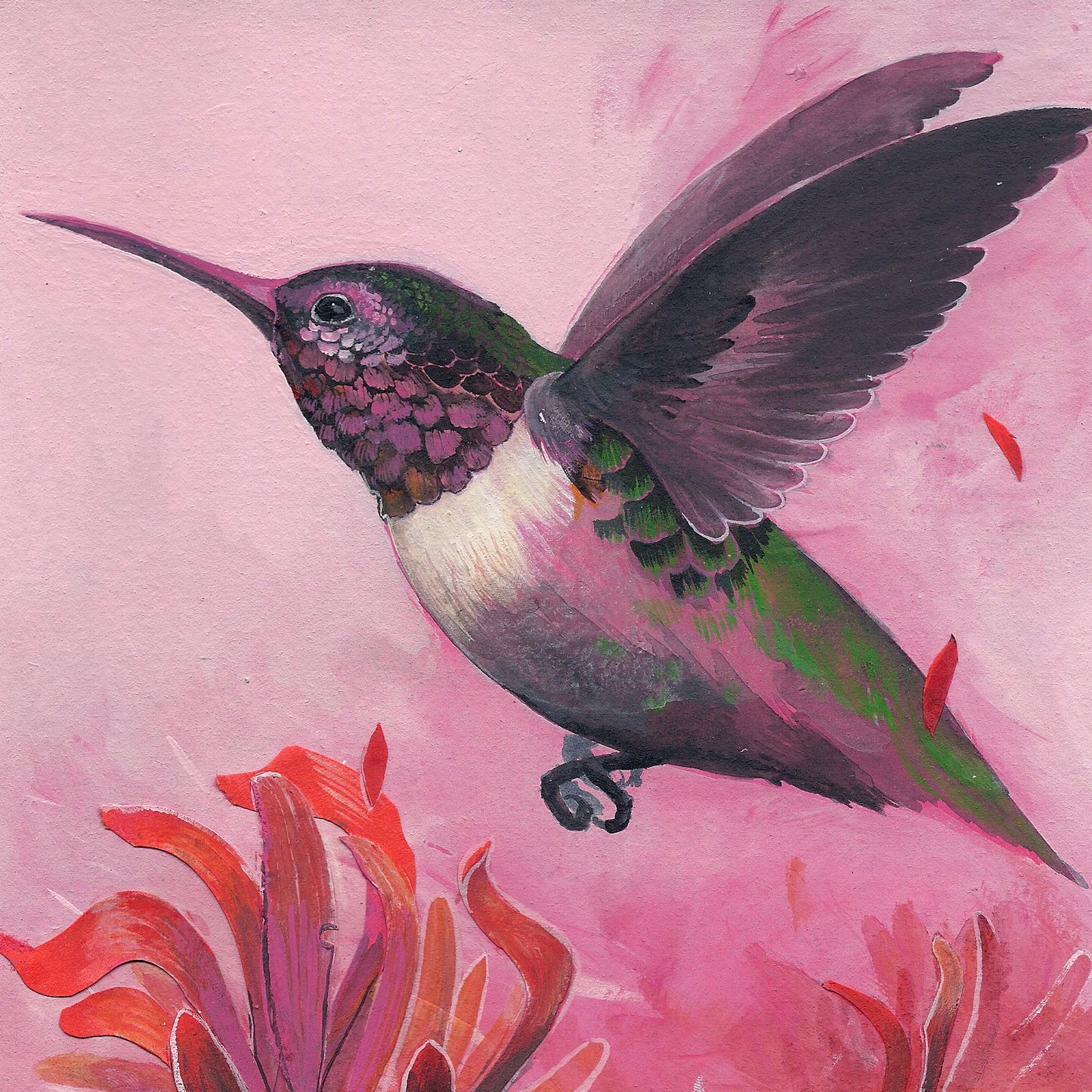 Ruby-Throated Hummingbird print